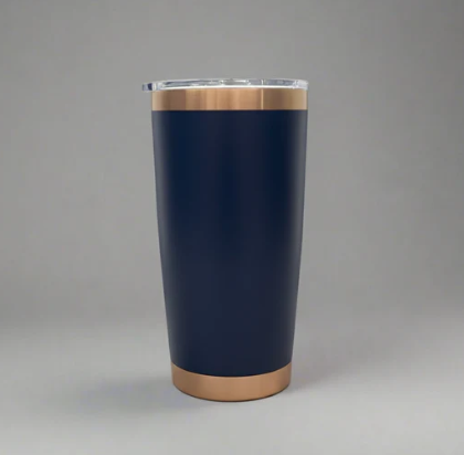 20oz Copper Plated Tumbler Hale Navy