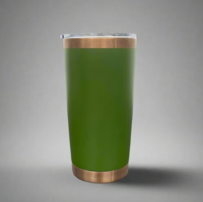 20oz Copper Plated Tumbler Green