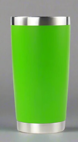 20oz Stainless Steel tumbler Lime Green