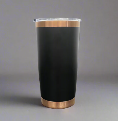 20oz Copper Plated Tumbler Black
